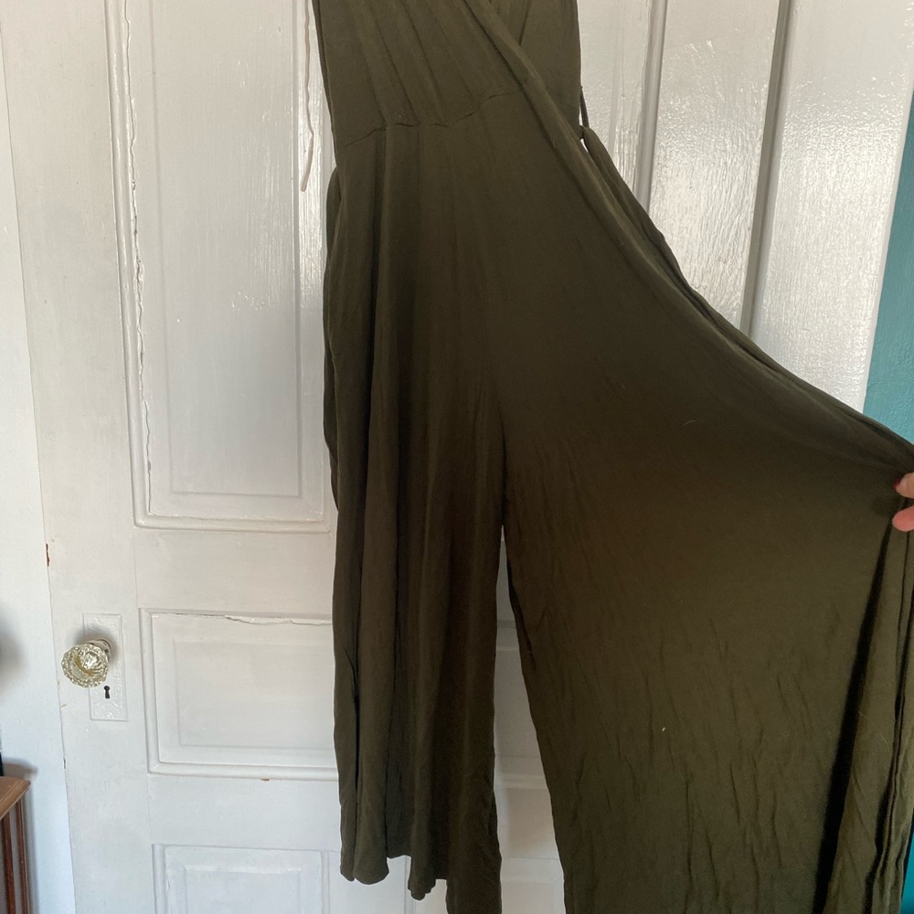 Carly Jean LA Olive Jumpsuit